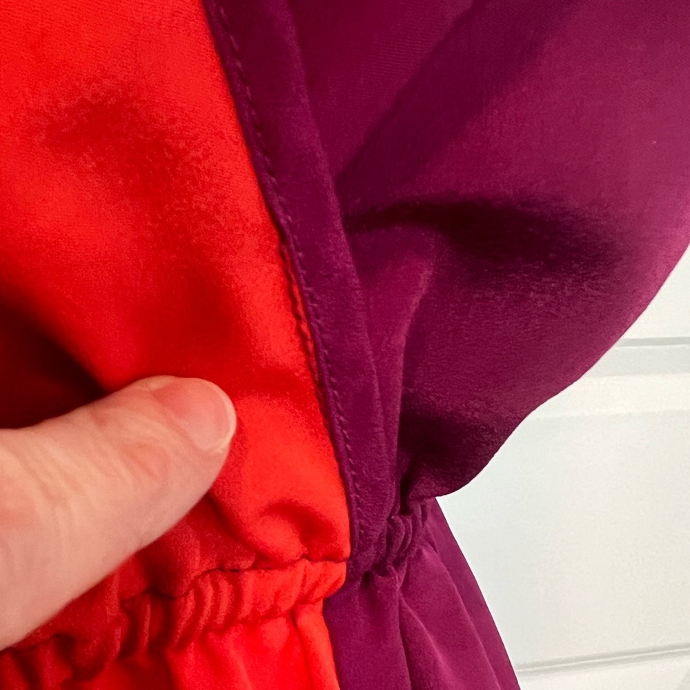 Mossimo Purple Orange Grey Colorblock Spaghetti Strap Dress Small 2012 Target - Picture 3 of 10